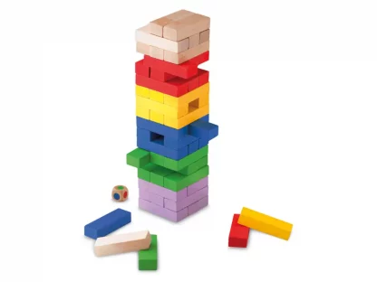 juguete madera bloques torre