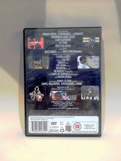 Gorillaz DVD back contents