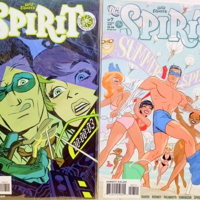 spirit comic books usa dc #8 & #9 covers