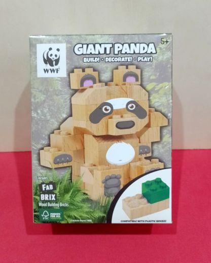 juguete construcciones lego madera panda gigante