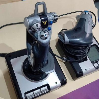 Joystick for flight and space simulators